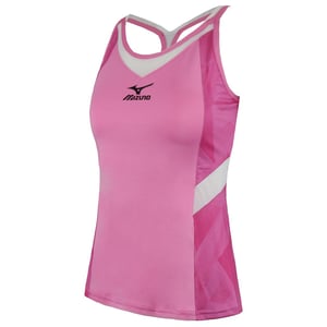 Mizuno DryLite Dames Roze/Wit Tanktop