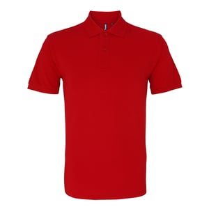 Asquith & Fox Heren Poloshirt met korte mouwen (Kersenrood)