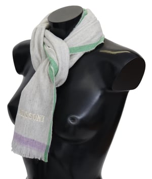 Missoni Mannen Beige 100% Kasjmier Unisex Wrap Sjaal