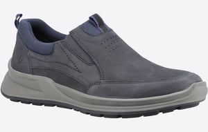 Hush Puppies Arthur Nubuck Heren Marineblauwe Instappers