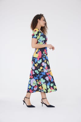 Fleur Veelkleurige Maxi Dress