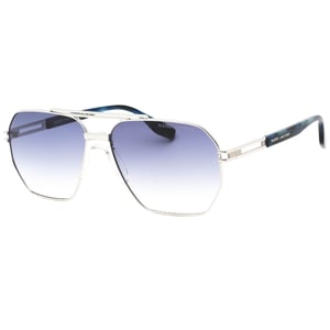 Marc Jacob Palladium blauwe lens zilveren zonnebril