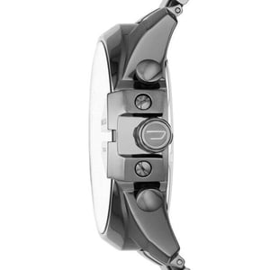 Diesel DZ4329 Mega Chief Chronograaf Blauwe Wijzerplaat Gunmetal Ion-plated Herenhorloge