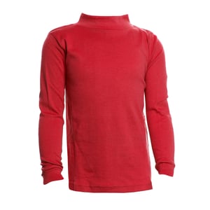 Unisex LPG700 t-shirt met lange mouwen en halve hals voor jongens en meisjes