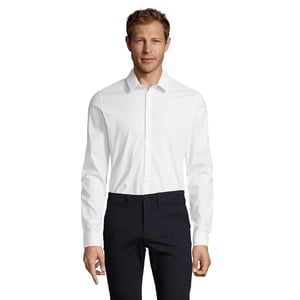 SOLS Heren Blake Stretch Shirt Met Lange Mouwen (Wit)