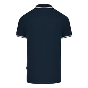 Aquascutum Aldis getipt marineblauw poloshirt