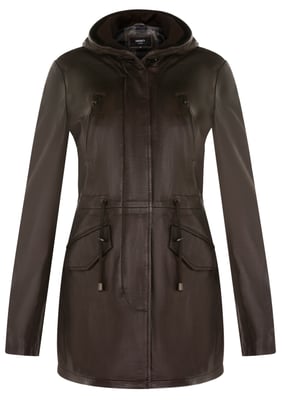 Dames halflange parka-jas met capuchon-Oakengates