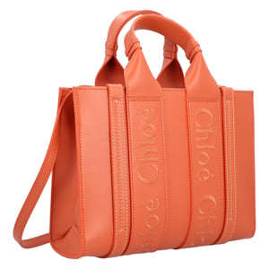 Chloé Kleine Woody Tote Bag Oranje