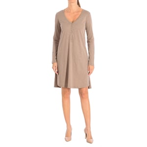 Jurk met lange mouwen 3BCJV7044 vrouw