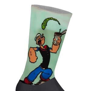Lange uniseks sokken met elastische print