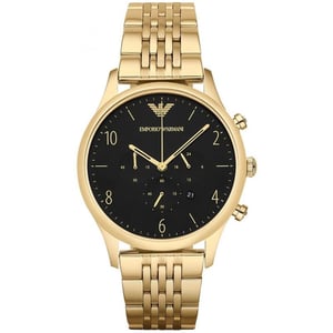 Emporio Armani AR1893 Beta herenhorloge met gouden chronograaf