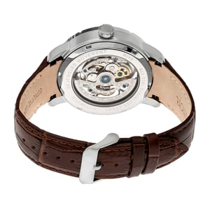Heritor automatisch Ryder-skelethorloge met leren band