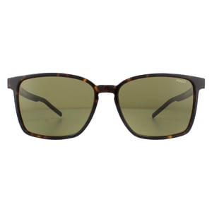 Hugo van Hugo Boss Square Mens Havana groene zonnebril