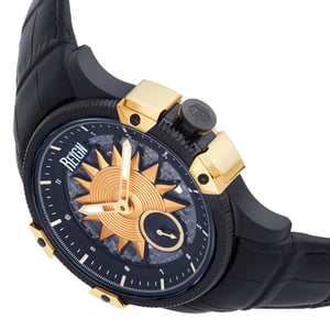 Reign Solstice Automatisch semi-skelet horloge - zwart/goud