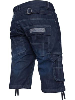 Enzo Heren Cargo Combat Denim Short
