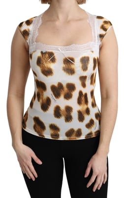Roberto Cavalli Dames Animal Print Top