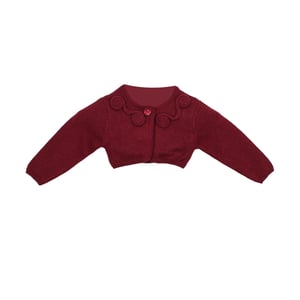 Gebreide meisjesjas in tricot 6622W14