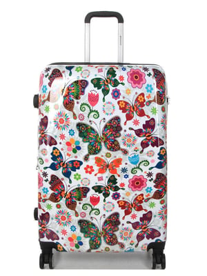 Hard Shell 4-wielige vlinderprint bagagetas kofferset voor 3 personen
