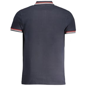 Cavalli Class Polo met Tipped Kraag en Toned Logo in Marineblauw