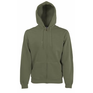 Fruit Of The Loom Heren Premium 70/30 Hooded Zip-Up Sweatshirt / Hoodie (Klassiek Olive)
