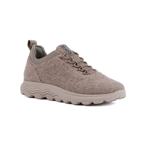 Geox D Spherica A Wollen Blend Damessneakers In Donkerroze
