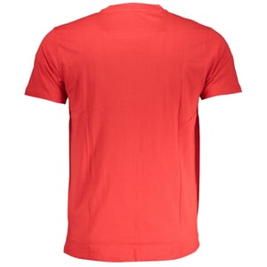 Cavalli Class Bold Witte Logo Rode T-Shirt