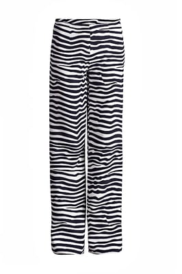 Gestreepte broek met wijde pijpen