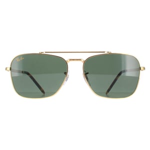 Ray-Ban Vierkant Unisex Goud Groen RB3636 Nieuw Caravan