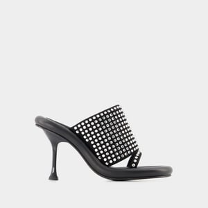 Bumper Crystal muiltjes - J.W. Anderson - Leer - Zwart