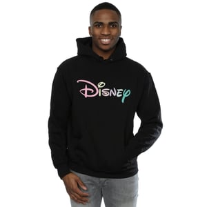 Disney Heren Pastel Logo Hoodie (Zwart)