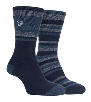 Farah - 2 Pack Heren Thermische Wandelsokken | Geweldig voor Buiten Winter Trekking & Hiken