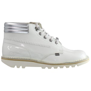 Kickers Throwback Enkellaarsjes Dames Wit