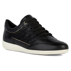 Geox D MYRIA Imitatieleer Dames Zwarte Sneakers