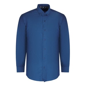 Aquascutum blauw shirt met lange mouwen en gestreept patroon