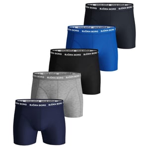 Björn Borg Onderbroeken 5-Pack Boxers Blue Mix Blauw