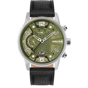 Police Herenhorloge Kwarts Grijs