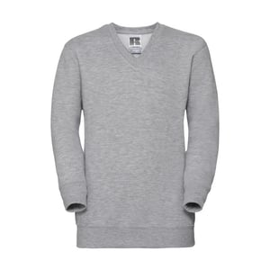 Russell Collection Sweatshirt met V-hals voor kinderen/Kinderen (Licht Oxford)