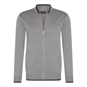 Cappuccino Italia Sweaters Full Zip Cardigan Grijs Grijs