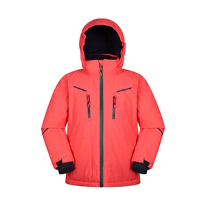 Mountain Warehouse Slalom Extreme Waterdichte Ski-jas voor kinderen/Kinderen (Vuurkoraal)