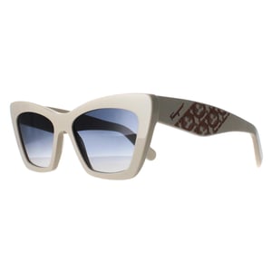 Salvatore Ferragamo SF1081SE 103 ivoorblauwe zonnebril met kleurverloop