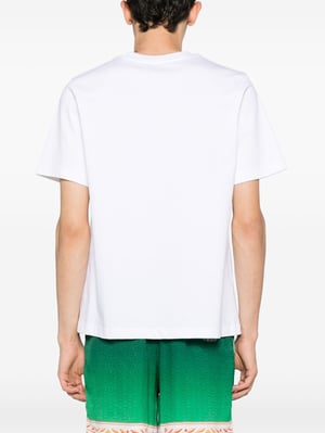 Casablanca Playful Eagle Tennis Club Bedrukt T-shirt in Wit