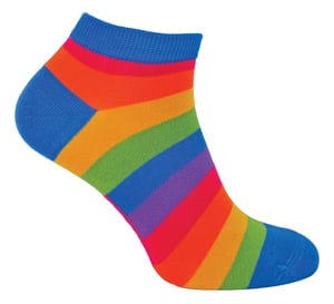 Mr Heron - BamboeRegenboogTrainersokken voor heren - Regenboog