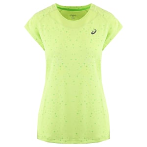 Asics Logo Dames Lichtgroen T-Shirt
