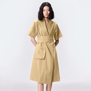 Katoenen kimono wrap jurk