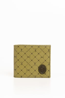 Trussardi Heren Portemonnee Groen Leder