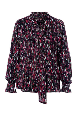 Irina Print Blouse Taupe / Multi
