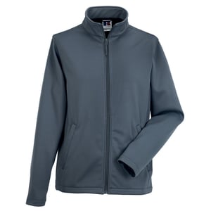 Russell Heren Slim Soft Shell Jas (Convoy Grijs Effen)