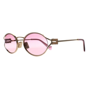 Miu Miu MU52YS 5AK06S goud bruin gradiÃ«nt violet zonnebril