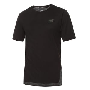 New Balance Q Speed Jacquard Heren Zwart T-Shirt