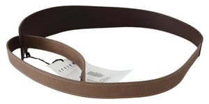 GF Ferre Vrouwen Bruin Echt Leer Logo Brede Taille Riem